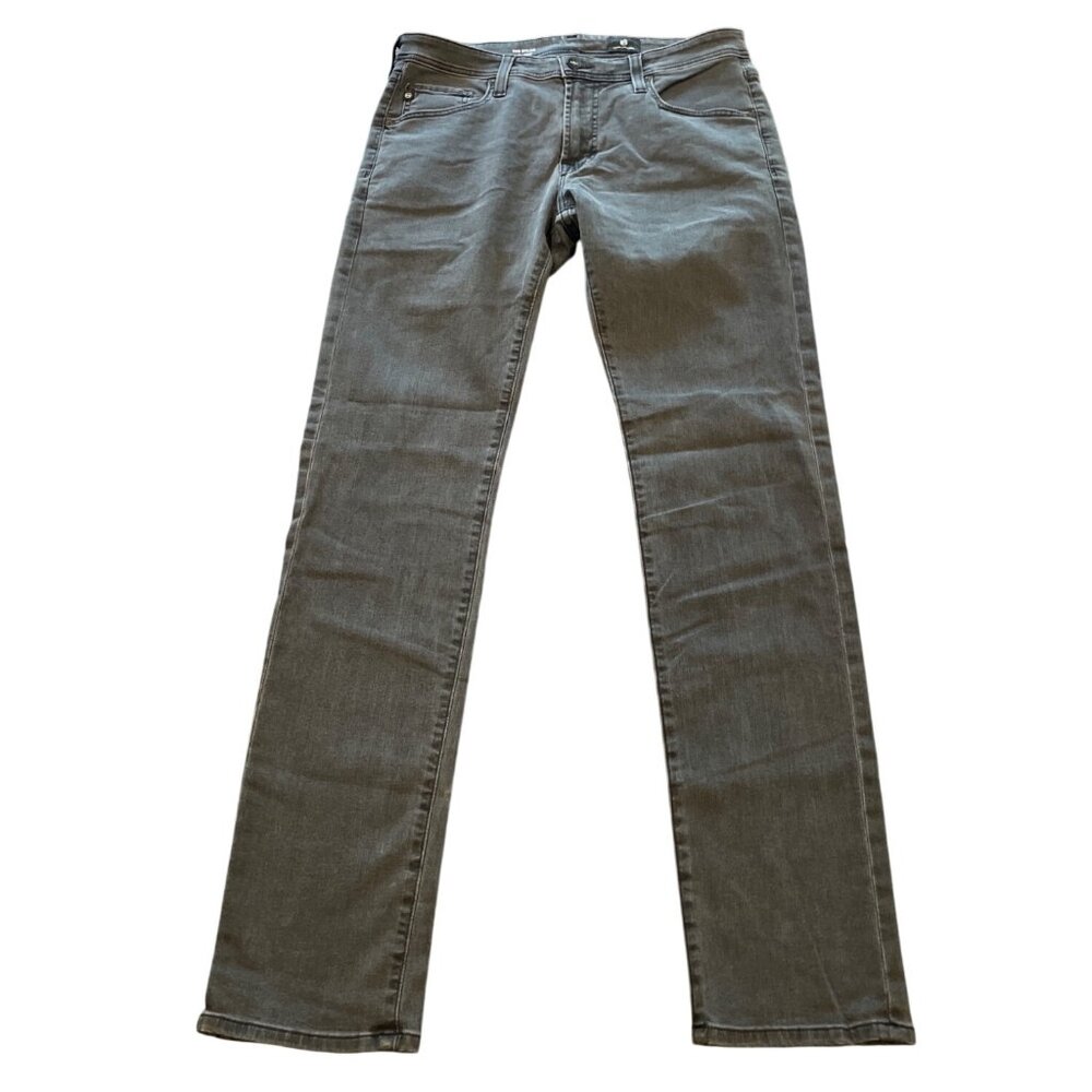 AG Adriano Goldschmied Men's 32x33 Dylan Slim Skinny Jean Faded Black Charcoal